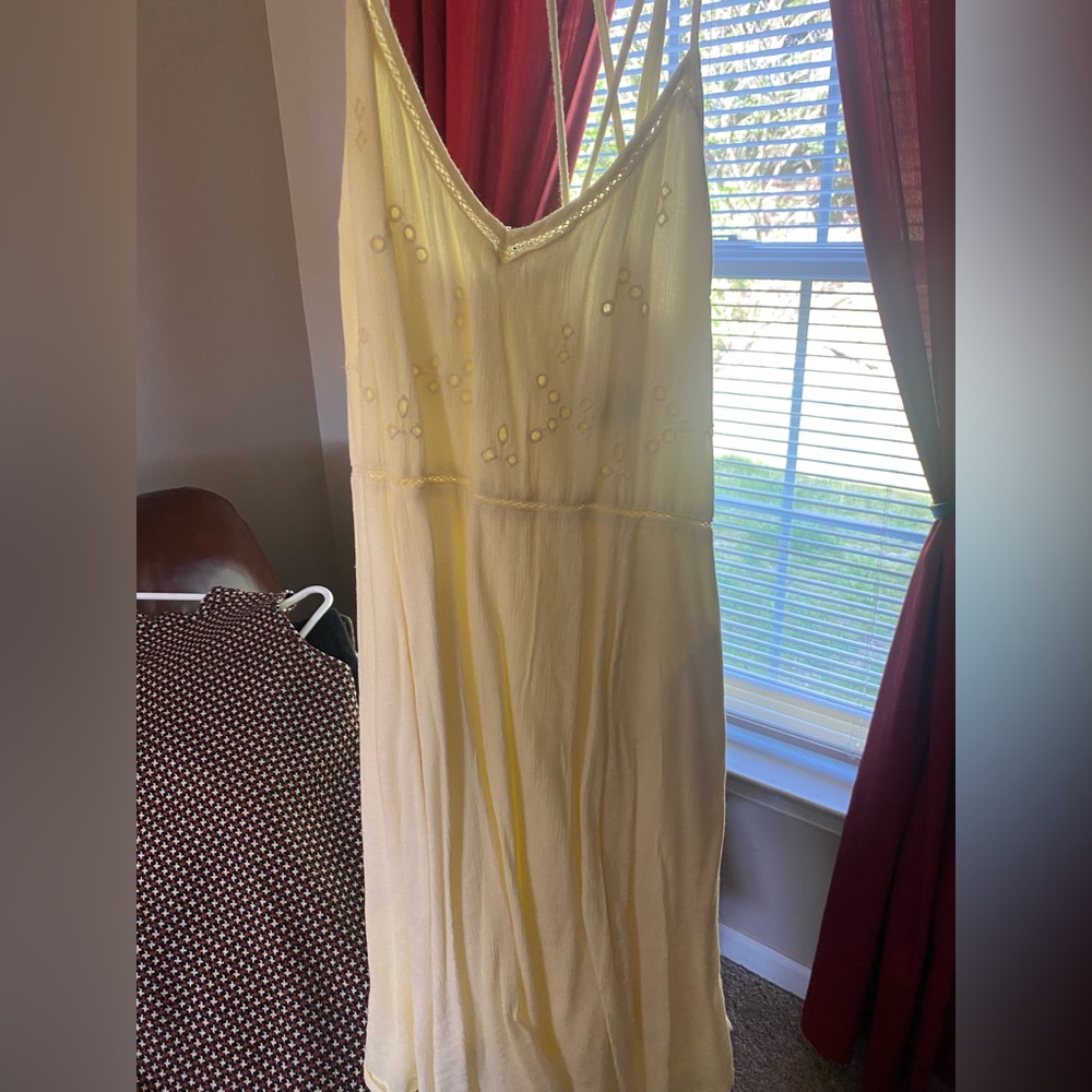 Abercrombie yellow babydoll dress